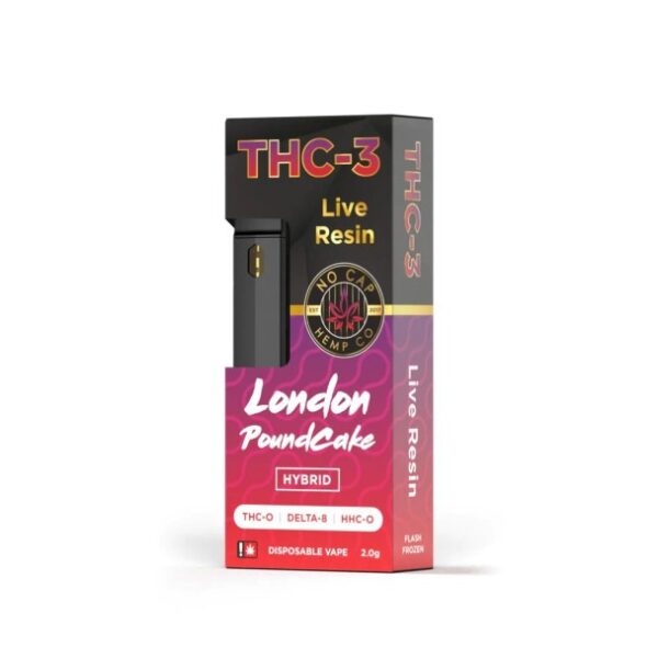No Cap THC-3 Live Resin 2g Disposables (5ct/Box) Assorted Flavors