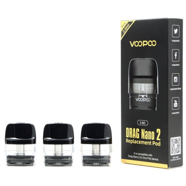 VOOPOO Drag Nano 2 Replacement Pod (3ct/box) Assorted Voltage