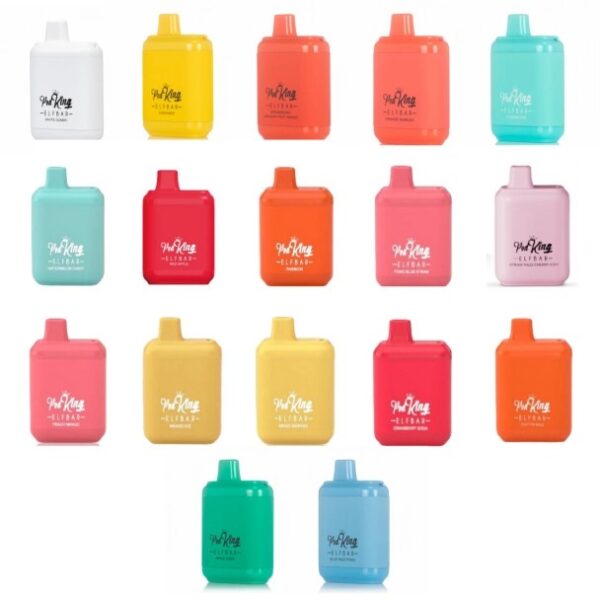 POD KING ELFBAR XC5000 Rechargeable Disposables (10ct/Box) Assorted Flavors